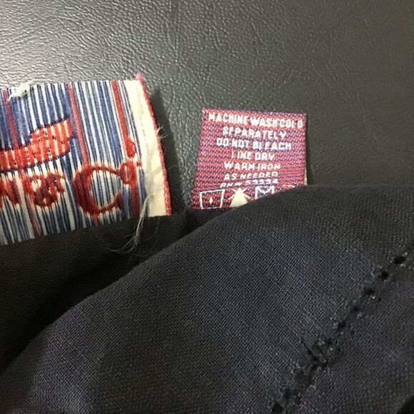 Denim&Co Black Linen Blend Button Up Shirt 2X - Picture 7 of 7